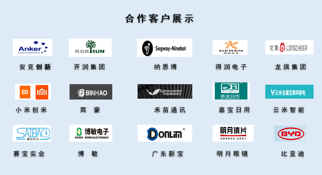 CPE磨砂膠袋，久信達(dá)部分客戶展示(圖1)